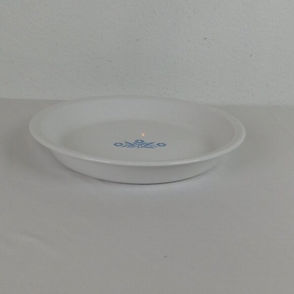 Corning Ware Cornflower Blue Pie Plate Baking Serving Dish Vintage 9" x 1-1/4" - Picture 3 of 10